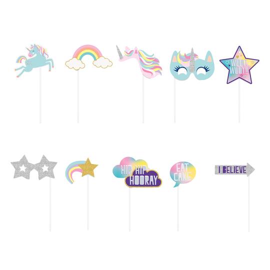 Unicorn Birthday Party Photo Props Unicorn Party Supplies